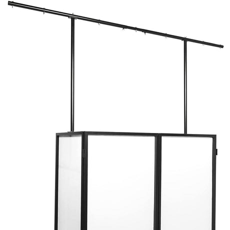 EXTREME TDJ01 DJ STATION DESK TAVOLO PER DJ CONSOLLE REGIA 125x48CM E BARRA 248CM CON TESSUTO LYCRA - TechSoundSystem.com