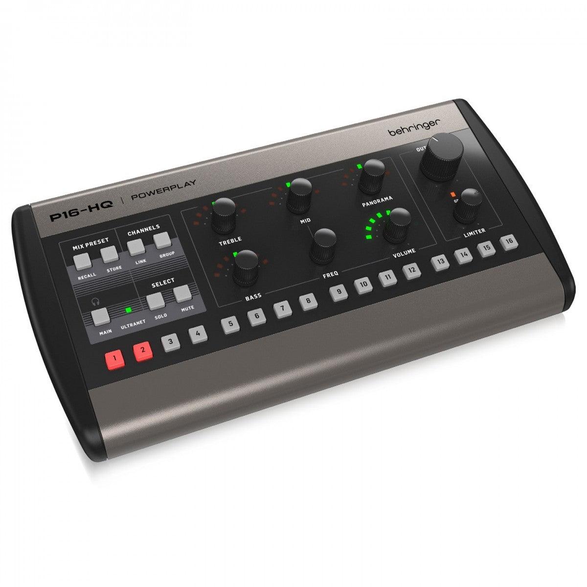 BEHRINGER P16-HQ POWERPLAY MIXER PERSONAL MONITOR 16 CANALI DIGITALE - TechSoundSystem.com