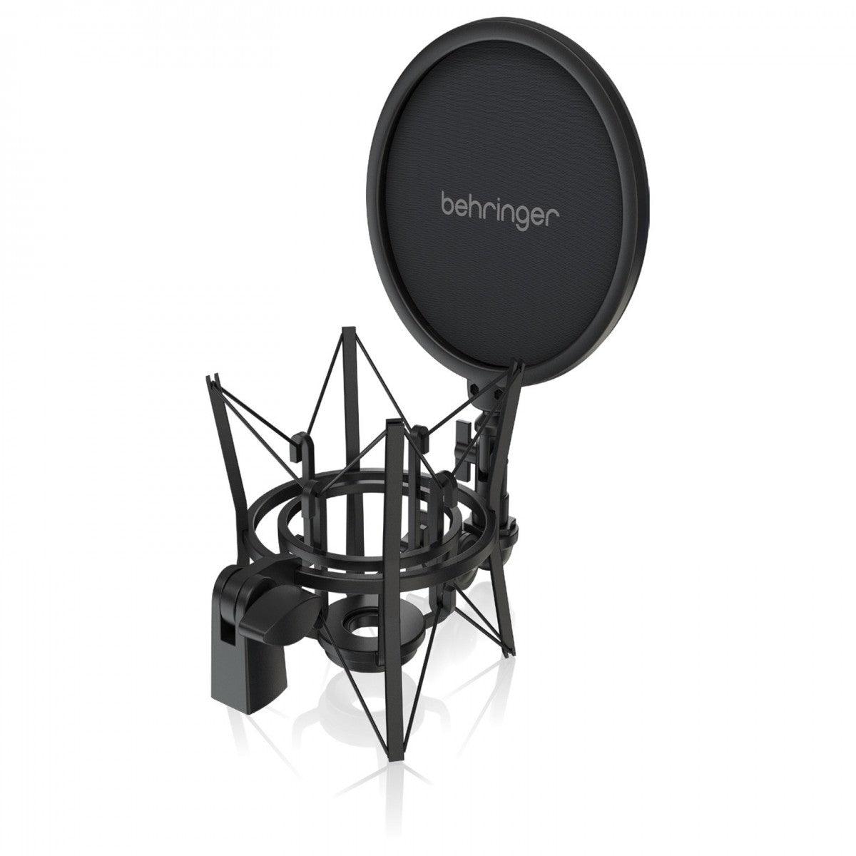 BEHRINGER TM1 DARK EDITION MICROFONO A CONDENSATORE A DIAFRAMMA LARGO CON ANTIPOP E SUPPORTO ELASTICO - TechSoundSystem.com