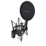 BEHRINGER TM1 DARK EDITION MICROFONO A CONDENSATORE A DIAFRAMMA LARGO CON ANTIPOP E SUPPORTO ELASTICO - TechSoundSystem.com