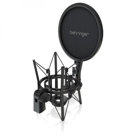 BEHRINGER TM1 DARK EDITION MICROFONO A CONDENSATORE A DIAFRAMMA LARGO CON ANTIPOP E SUPPORTO ELASTICO - TechSoundSystem.com