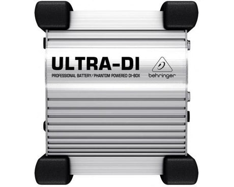 BEHRINGER DI100 DIRECT BOX ULTRA DI BOX ATTIVA A BATTERIA O ALIMENTAZIONE PHANTOM POWER +48 VOLT - TechSoundSystem.com