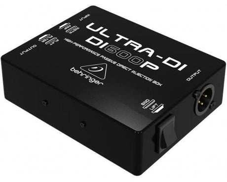 BEHRINGER DI600P ULTRA-DI DI-BOX PASSIVA IN/OUT PARALLELO FLAT/FILTRO STRUMENTO/AMPLIFICATORE XLR OUT CON GROUND/LIFT - TechSoundSystem.com