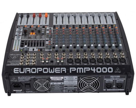BEHRINGER PMP4000 EUROPOWER MIXER AMPLIFICATO 16 CANALI EFFETTI 1200 WATT 8 XLR MIC IN 4 STEREO - TechSoundSystem.com