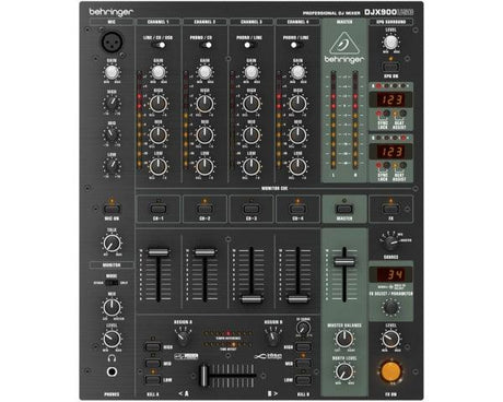 BEHRINGER DJX900USB PRO MIXER PER DJ USB 5 CANALI CROSSFADER OTTICO EFFETTI - TechSoundSystem.com