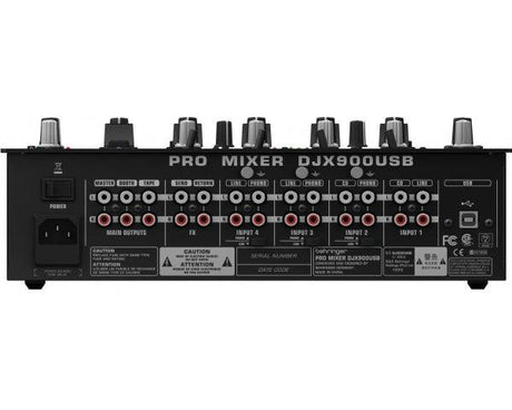 BEHRINGER DJX900USB PRO MIXER PER DJ USB 5 CANALI CROSSFADER OTTICO EFFETTI - TechSoundSystem.com