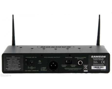 SAMSON AIRLINE 77 HEADSET AEROBICS SISTEMA WIRELESS AD ARCHETTO N6 - 645.750 MHz - TechSoundSystem.com