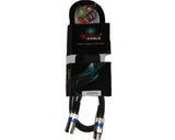 EXTREME CAVO MICROFONO/CASSE 2 METRI 1 CONNETTORE XLR MASCHIO 1 FEMMINA + STRAP + 12 ANELLINI CAVO MICROFONICO 6.5MM CONNETTORI SMONTABILI METALLO ANTISCIVOLO - TechSoundSystem.com