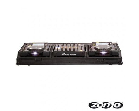 ZOMO SET2900-NSE FLIGHTCASE BLACK PER 2 CDJ2000 + 1 DJM900 - TechSoundSystem.com