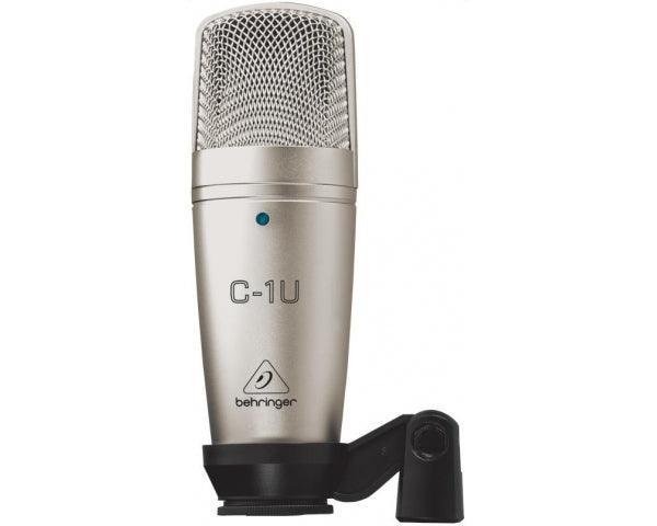 BEHRINGER C1U MICROFONO USB DA STUDIO A CONDENSATORE + SOSPENSIONE + CUSTODIA - TechSoundSystem.com