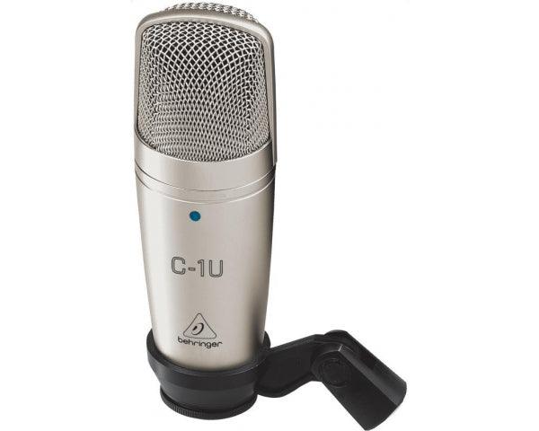 BEHRINGER C1U MICROFONO USB DA STUDIO A CONDENSATORE + SOSPENSIONE + CUSTODIA - TechSoundSystem.com