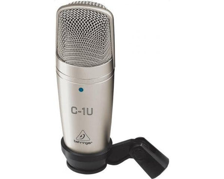 BEHRINGER C1U MICROFONO USB DA STUDIO A CONDENSATORE + SOSPENSIONE + CUSTODIA - TechSoundSystem.com