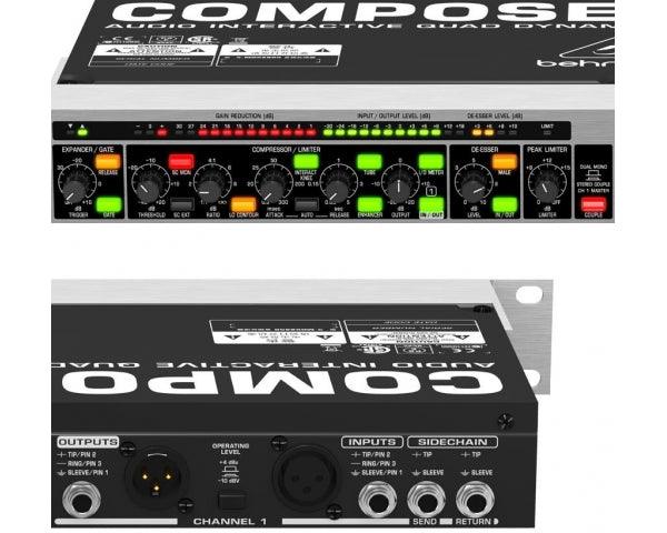 BEHRINGER MDX2600 COMPOSER PRO-XL COMPRESSORE PROCESSORE DINAMICA SIMULAZIONE VALVOLARE - TechSoundSystem.com