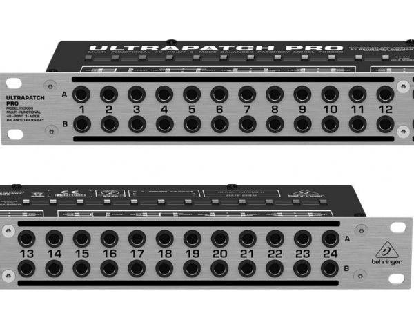 BEHRINGER PX3000 ULTRAPATCH PRO PATCHBAY BILANCIATA 48 PUNTI 3 MODALITA PATCH - TechSoundSystem.com