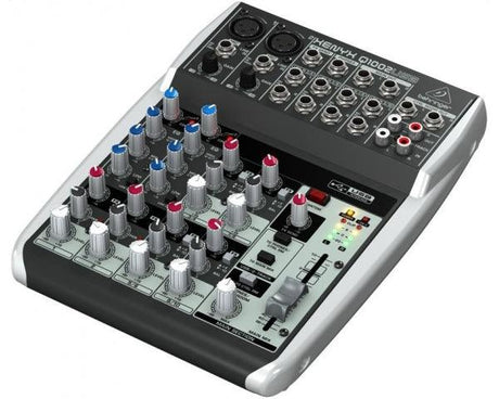BEHRINGER XENYX Q1002-USB MIXER 10 INGRESSI 2 COMPRESSORI PHANTOM POWER +48V INTERFACCIA AUDIO USB - TechSoundSystem.com