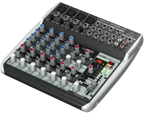 BEHRINGER QX1202USB MIXER 12 INGRESSI 4 COMPRESSORI EFFETTI KLARK TEKNIK PHANTOM POWER +48V INTERFACCIA AUDIO USB - TechSoundSystem.com