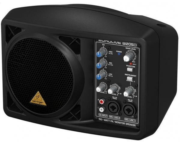 BEHRINGER B205D EUROLIVE SPEAKER WOOFER 5,25" 150 WATT CASSA MONITOR CON MIXER - TechSoundSystem.com