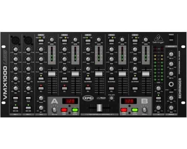 BEHRINGER VMX1000-USB PRO MIXER DJ 7 CANALI FADER TALKOVER BPM CONTROLLO VCA + INTERFACCIA AUDIO USB + SOFTWARE - TechSoundSystem.com