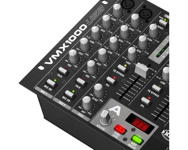 BEHRINGER VMX1000-USB PRO MIXER DJ 7 CANALI FADER TALKOVER BPM CONTROLLO VCA + INTERFACCIA AUDIO USB + SOFTWARE - TechSoundSystem.com