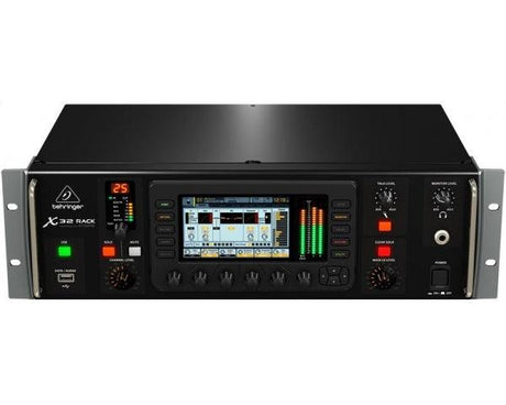 BEHRINGER X32 RACK MIXER DIGITALE 3U RACK 16 PREAMPLIFICATORI MICROFONICI MIDAS INTERFACCIA AUDIO USB 40 IN 25 BUS 2 AES50 KLARK TEKNIK SUPERMAC - TechSoundSystem.com