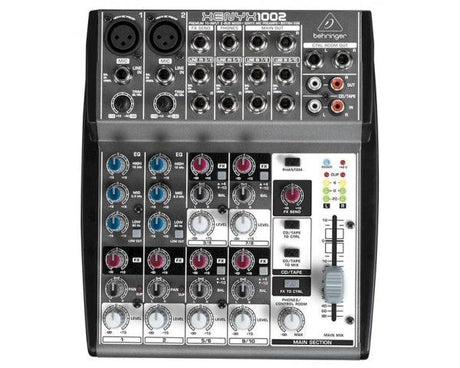 BEHRINGER XENYX 1002 PRO MIXER ANALOGICO AUDIO PASSIVO 10 CANALI CON PHANTOM POWER +48V - TechSoundSystem.com