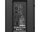 BEHRINGER B615D CASSA ATTIVA 1500 WATT 2 VIE WOOFER 15" DIGITALE DRIVER TITANIO 1,75" EQUALIZZATORE 2 BANDE - TechSoundSystem.com