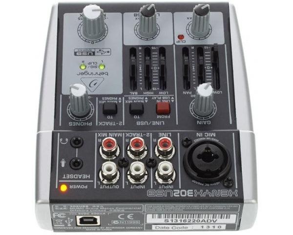 BEHRINGER XENYX 302USB MIXER PASSIVO 5 INGRESSI + INTERFACCIA AUDIO USB + SOFTWARE TRACKTION - TechSoundSystem.com