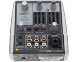 BEHRINGER XENYX 302USB MIXER PASSIVO 5 INGRESSI + INTERFACCIA AUDIO USB + SOFTWARE TRACKTION - TechSoundSystem.com