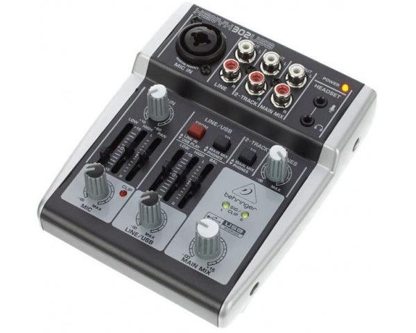 BEHRINGER XENYX 302USB MIXER PASSIVO 5 INGRESSI + INTERFACCIA AUDIO USB + SOFTWARE TRACKTION - TechSoundSystem.com