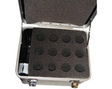 EXTREME KLMIC12 CASE ABS CUSTODIA 12 MICROFONI + SPAZIO PORTA-CAVI + VANO EXTRA SUPERIORE + CHIUSURE CHIAVI - TechSoundSystem.com