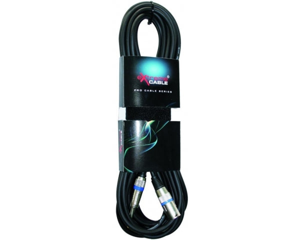 EXTREME JXM10PRO CAVO XLR MASCHIO - JACK MONO 1/4" 6.3mm CAVO AUDIO DI SEGNALE SCHERMATO 10 MT - TechSoundSystem.com