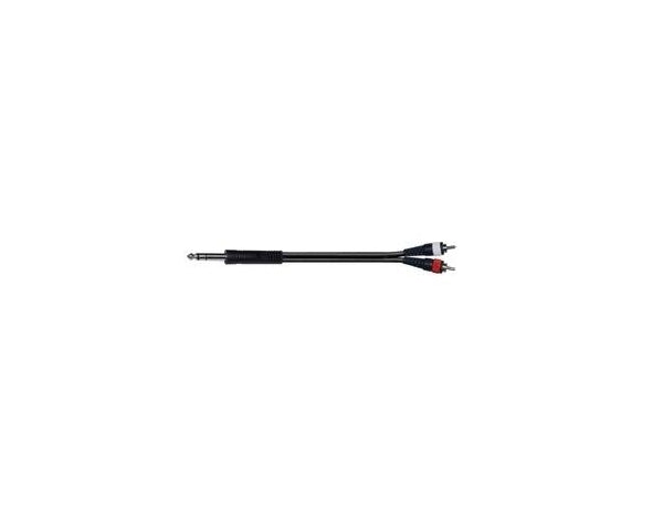 EXTREME 2R1JS3 CAVO 2 RCA MASCHIO - 1 JACK MASCHIO STEREO 1/4" 6.3mm - TechSoundSystem.com