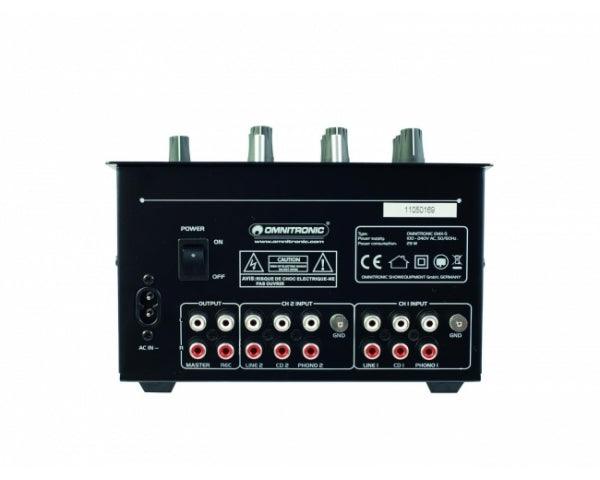 OMNITRONIC PM-222 MIXER PER DJ 2 CANALI - TechSoundSystem.com