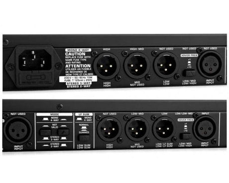 BEHRINGER CX3400-V2 SUPER-X PRO CROSSOVER 3 VIE STEREO 4 MONO USCITA SUBWOOFER EX-DEMO - TechSoundSystem.com