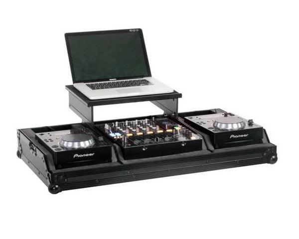 ZOMO SET-200 PLUS NSE FLIGHT CASE NERO + LAPTOP X 2 CDJ350 1 DJM750 DJM850 DJX750 XONE62 XONE92 - TechSoundSystem.com