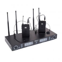 Master Audio BE5035T Radiomicrofoni COPPIA ad archetto sistema wireless UHF doppio canale - 1 - Techsoundsystem.com