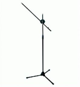 Asta microfonica S25B Master Audio con giraffa, altezza 90-165 cm, braccio 80 cm, finitura colore nero - 1 - Techsoundsystem.com