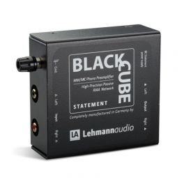 Lehmannaudio Black Cube Statement Stadio phono MM/MC. Infinite possibilità di adattamento di impedenza della testina.
