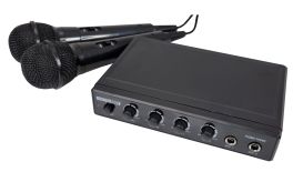 HQ POWER HQMC 10050 Kit Karaoke con 2 microfoni