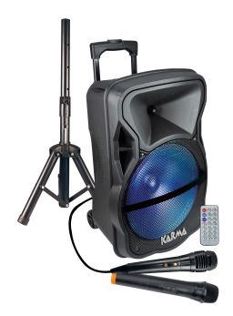 KARMA LX 12 Diffusore amplificato con radiomicrofono 600W PMPO - 1 - Techsoundsystem.com