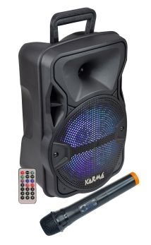 KARMA LX 8 Diffusore amplificato con radiomicrofono 300W PMPO - 1 - Techsoundsystem.com