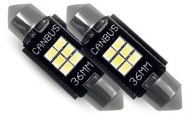 Lampade Led universali luci retromarcia/porta targa Can bus integrato 36mm (COPPIA) Phonocar 07702