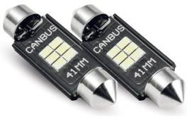 Lampade Led universali luci retromarcia/porta targa Can bus integrato 41mm (COPPIA) Phonocar 07703