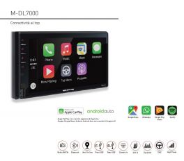MACROM M-DL7000 media station 2 DIN CarPlay Android Auto e navigazione Online - 1 - Techsoundsystem.com
