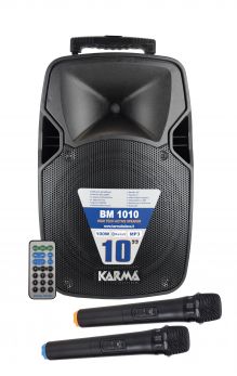 KARMA BM 1010 Diffusore amplificato 100W con 2 radiomicrofoni - 1 - Techsoundsystem.com