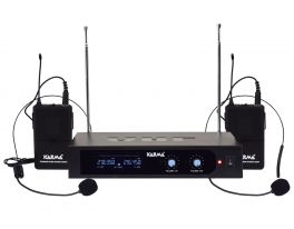 KARMA SET 6252LAV-A Doppio radiomicrofono ad archetto VHF - 1 - Techsoundsystem.com