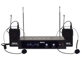 KARMA SET 6252LAV-B Doppio radiomicrofono ad archetto VHF - 1 - Techsoundsystem.com