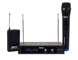KARMA SET 6252PL-A Doppio radiomicrofono VHF palmare + archetto - 1 - Techsoundsystem.com