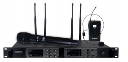 GLEMM SET 7922PL Doppio radiomicrofono UHF palmare + bodypack - 1 - Techsoundsystem.com