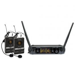 KARMA SET 8202LAV Doppio radiomicrofono UHF con archetto - 1 - Techsoundsystem.com